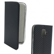 Futrola na preklop Carbon za Huawei Y6 2018 crna
