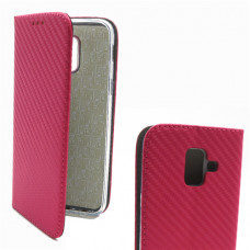Futrola na preklop Carbon za Huawei P20 Lite pink