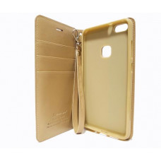 Futrola na preklop Hanman za Huawei P10 Lite zlatna