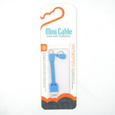 USB Data and Charging Mini Cable Type-C plava